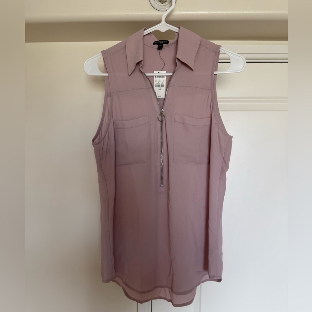 Express Half Zip Tank Top, size S, NWT